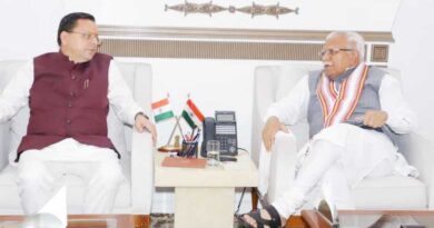 धामी ने केंद्रीय ऊर्जा मंत्री मनोहर लाल खट्टर से ऊर्जा परियोजनाओं एवं पिटकुल की एडीबी सहायतित पारेषण परियोजना पर की चर्चा