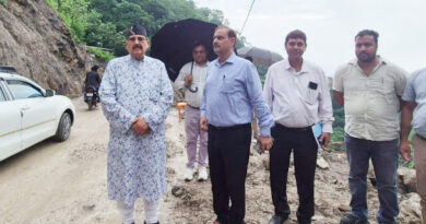 मंत्री महाराज ने किया मसूरी, कोल्हूखेत, पानी वाले बैंड सड़क का औचक निरीक्षण
