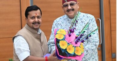 महाराज ने की भाजपा के राष्ट्रीय अध्यक्ष नितिन नबीन से शिष्टाचार भेंट