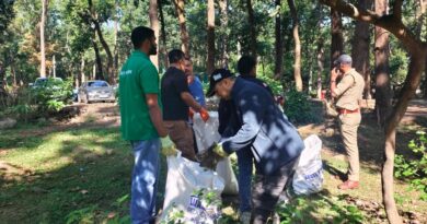 स्वच्छता ही सेवा अभियान के अंतर्गत लक्ष्मण सिद्ध मंदिर परिसर एवं वन क्षेत्र में चलाया स्वच्छता अभियान