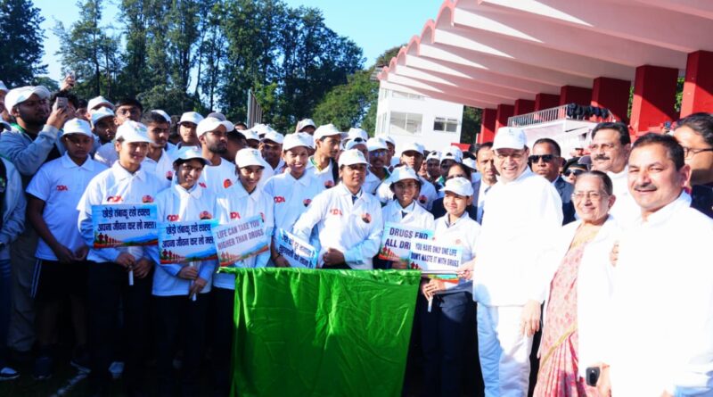मुख्यमंत्री ने नशामुक्त उत्तराखण्ड वॉकथॉन को दिखाई हरी झंडी