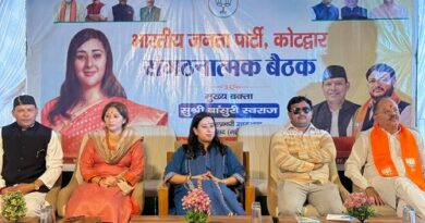 भाजपा प्रदेश सह-प्रभारी बांसुरी स्वराज का कोटद्वार एवं सतपुली में कार्यकर्ताओं ने किया स्वागत