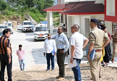 बेतालघाट :एसएसपी मंजुनाथ टीसी ने नवनिर्माणाधीन थाना बेतालघाट के भवन का हस्तांतरण से पूर्व किया स्थलीय निरीक्षण